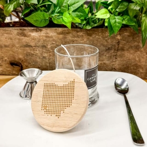 Custom Blend - 8oz Glass Jar & Engraved Lid - Ohio