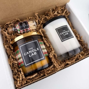 Winter Candle Gift Box - Limited Time Only - Holiday Spice (Red +Green)