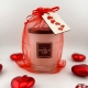 Red Organza Gift Bag - Hearts
